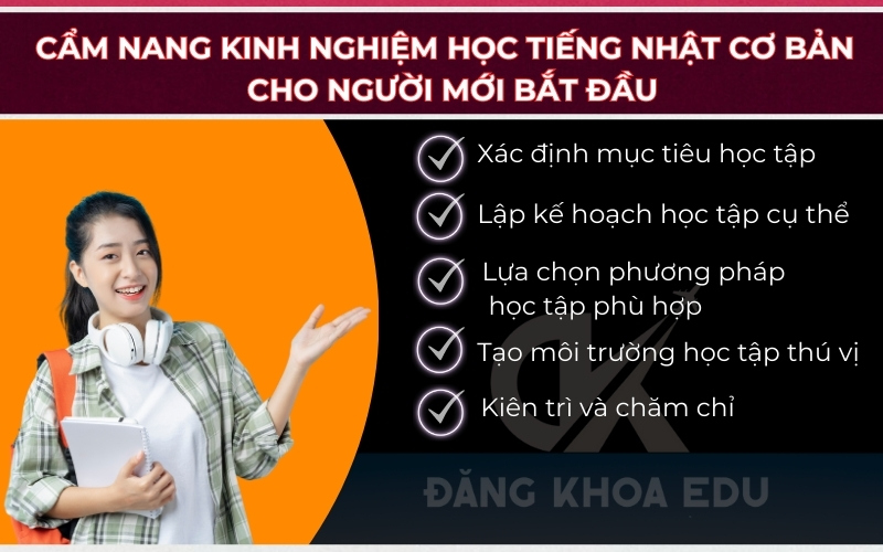cẩm NANG KINH NGHIỆM HỌC TIẾNG NHẬT CƠ BẢN